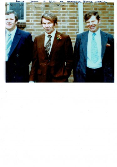 Bill Cullen on right at a wedding Bill Cullen and his brothers Paul and John at a family wedding | Bill Cullen