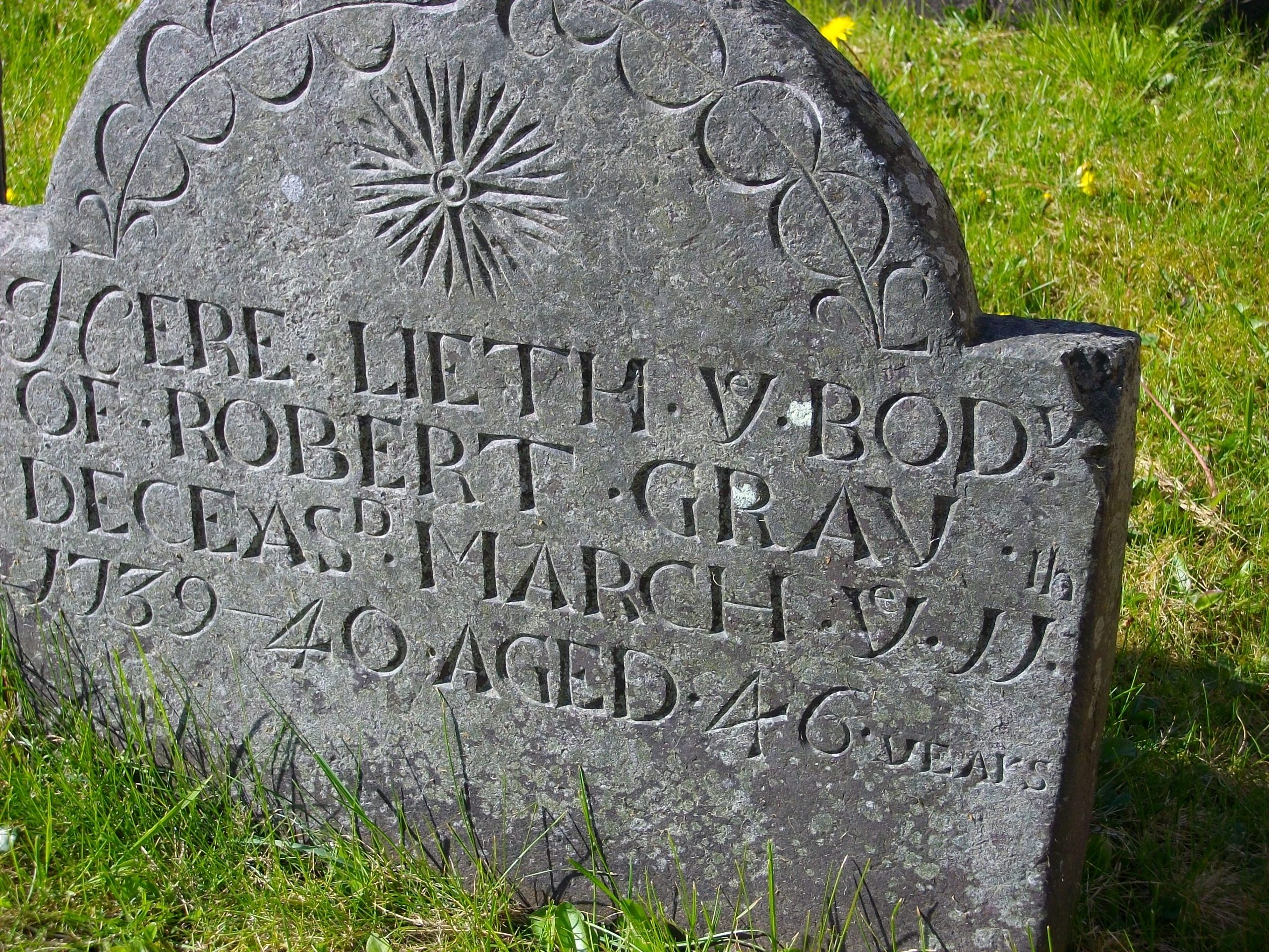 Interesting Headstones Donard Imaal History