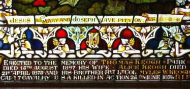 Detail of memorial window. | J. Butler © 2021