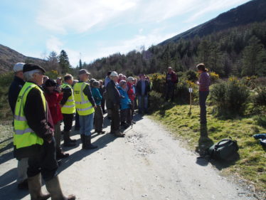 Heritage Officer, Deirdre Burns addressing visitors on the New Crusher House Open Day | Joan Kavanagh