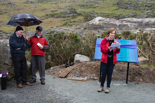 Poet Jane Clark reciting her poem Fox Rock Tunnel Poet Jane Clark reciting her poem Fox Rock Tunnel | Joe Haughton