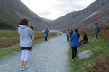 Joan Kavanagh relating the rich mining heritage of the Glendalough Valley | Jane Clarke