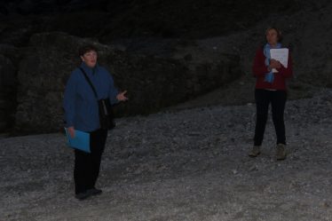 Joan Kavanagh and Jane Clarke at the Miners' Village | Jane Clarke