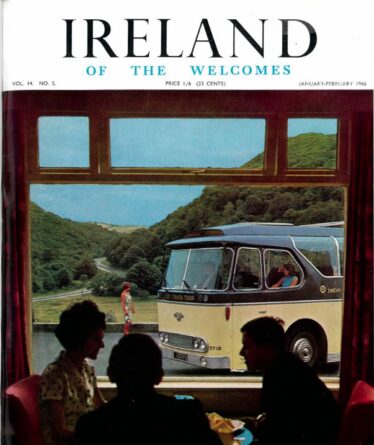 View from the now Glenview Hotel looking down on the N11at the Glen of the Downs (Jan/Feb 1966 Issue). | Wicklow County Council Library Service