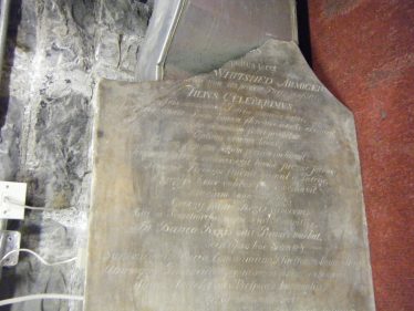 Chief Justice William Whitshed's monument in Christ Church Cathedral