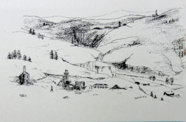 Ballymurtagh Avoca Valley mid 1860's - Artist: Robert J Tyrrell Ballymurtagh Avoca Valley mid 1860's - Artist: Robert J Tyrrell | Geological Survey of Ireland 1998