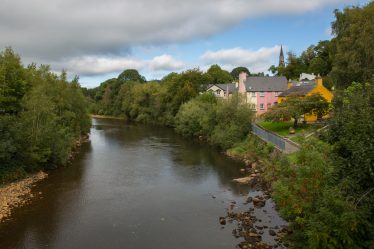 Avoca village sits beside the river of the same name