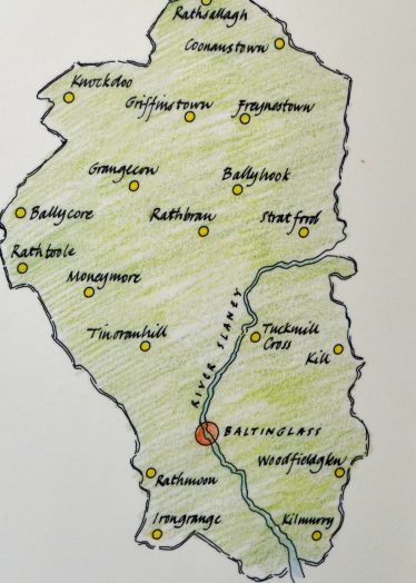 Map of the Baltinglass Area | Baltinglass Heritage Centre