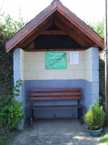 Seat and Map in Old Telephone Box Site | PURE Mile