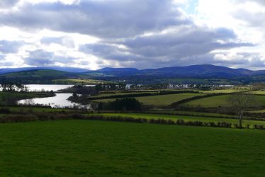 Late evening view of reservoir and fields | Roundwood Tidy Towns