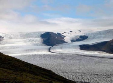 A mountain ice cap: Wicklow 20000 years ago.