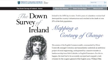 Down Survey Website Home Page | Trinity College Dublin