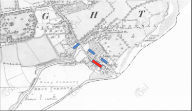 Sites of the Battle at Upper Dargle Road, Bray.  | OSI Map