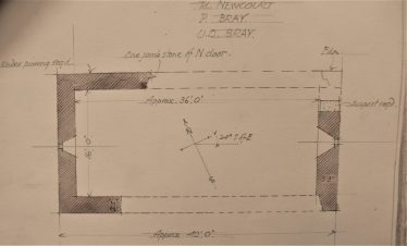 Plan of Raheen-a-cluig by H G Leask 1925 Plan of Raheen-a-cluig by H G Leask 1925 | Original Drawing: H. G. Leask, Photo: Medieval Bray Project