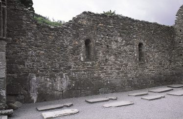 11. An interior view of the south wall of the nave, showing the two windows (J. Scarry). | Courtesy of Con Manning & Wordwell Publishing