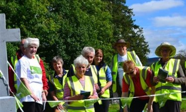 Graveyard Survey Volunteers in Glendalough | Courtesy of the Heritage Council