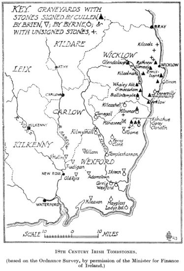 Some 18th Century Irish Tombstones (published in 1943) | Courtesy of the Royal Society of Antiquaries of Ireland