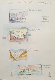 Fig. 4 - Studies of archival material at the National Gallery of Ireland, 2007